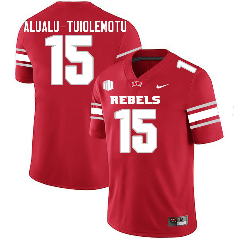 #15 Blesyng Alualu-Tuiolemotu UNLV Rebels College Football Jersey Stitched-Scarlet